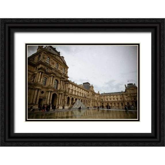 Berzel, Erin 14x11 Black Ornate Wood Framed with Double Matting Museum Art Print Titled - The Louvre II