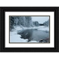 thumbnail image 1 of Berzel, Erin 14x11 Black Ornate Wood Framed with Double Matting Museum Art Print Titled - Winter on the Lake I, 1 of 4
