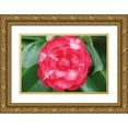 thumbnail image 1 of Berzel, Erin 14x11 Gold Ornate Wood Framed with Double Matting Museum Art Print Titled - Camellia Flower I, 1 of 4