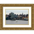 thumbnail image 1 of Berzel, Erin 14x11 Gold Ornate Wood Framed with Double Matting Museum Art Print Titled - NYC and Hudson River II, 1 of 4