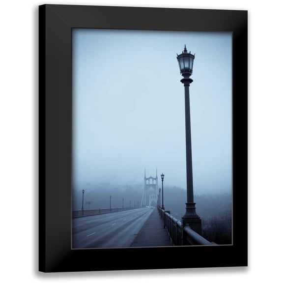 Berzel, Erin 17x24 Black Modern Framed Museum Art Print Titled - Light on the Bridge V