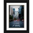 thumbnail image 1 of Berzel, Erin 17x24 Black Ornate Wood Framed with Double Matting Museum Art Print Titled - Manhattan Fire Lane, 1 of 4
