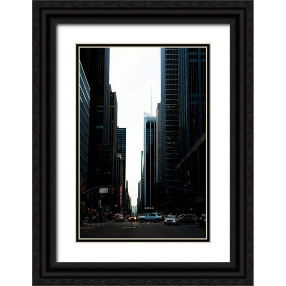 Berzel, Erin 17x24 Black Ornate Wood Framed with Double Matting Museum Art Print Titled - Radio City