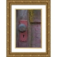 thumbnail image 1 of Berzel, Erin 17x24 Gold Ornate Wood Framed with Double Matting Museum Art Print Titled - Barn Door, 1 of 4