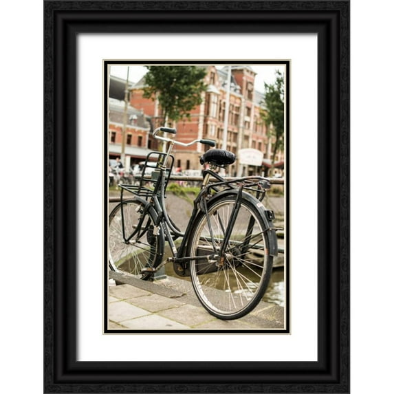 Berzel, Erin 23x32 Black Ornate Wood Framed with Double Matting Museum Art Print Titled - Dutch Bike