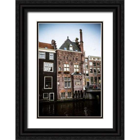 Berzel, Erin 23x32 Black Ornate Wood Framed with Double Matting Museum Art Print Titled - OZ Voorburgwal II