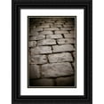thumbnail image 1 of Berzel, Erin 23x32 Black Ornate Wood Framed with Double Matting Museum Art Print Titled - Stone Path IV, 1 of 4
