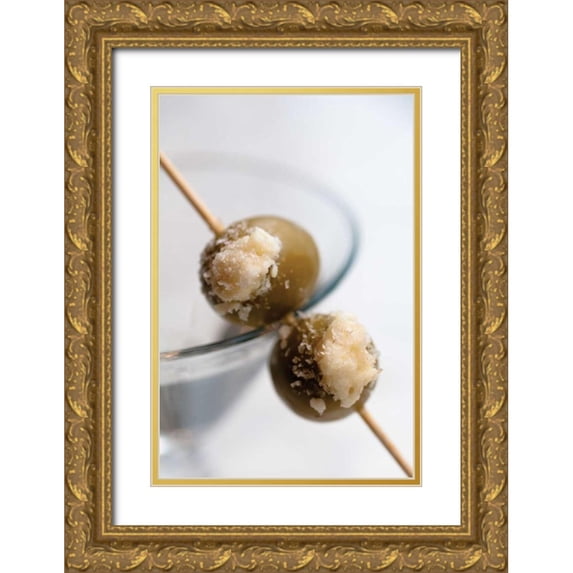 Berzel, Erin 23x32 Gold Ornate Wood Framed with Double Matting Museum Art Print Titled - Cocktail Hour VII