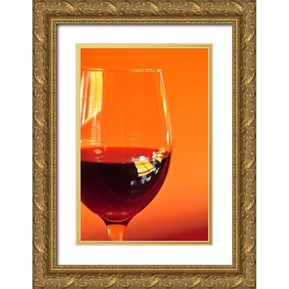 Berzel, Erin 23x32 Gold Ornate Wood Framed with Double Matting Museum Art Print Titled - Happy Hour VI