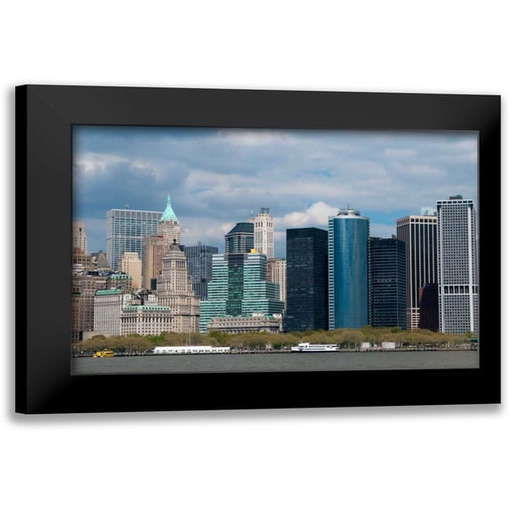 Berzel, Erin 24x17 Black Modern Framed Museum Art Print Titled - Financial District IV