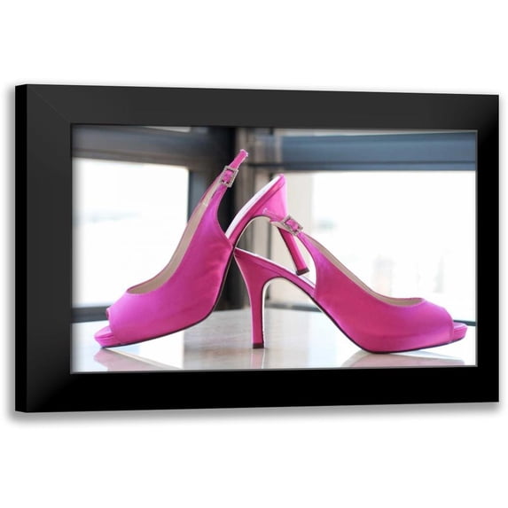 Berzel, Erin 24x17 Black Modern Framed Museum Art Print Titled - Pink Heels