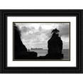 thumbnail image 1 of Berzel, Erin 24x17 Black Ornate Wood Framed with Double Matting Museum Art Print Titled - Biking on the Coast, 1 of 4