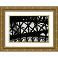 thumbnail image 1 of Berzel, Erin 32x23 Gold Ornate Wood Framed with Double Matting Museum Art Print Titled - Eiffel Tower Latticework V, 1 of 4