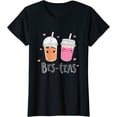 thumbnail image 1 of Bes Teas Besties Bubble Tea Cute Boba Best Friends T-Shirt, 1 of 3