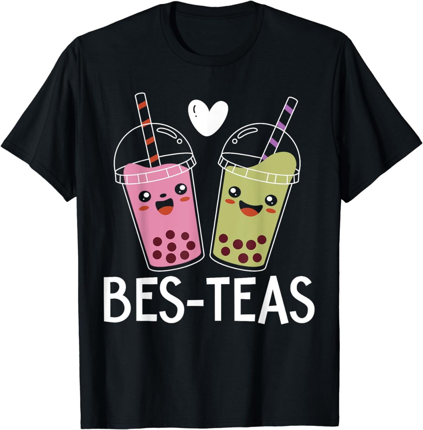Bes-Teas Bubble Tea Drinker Tapioca Pearl Milk Boba Tea T-Shirt ...