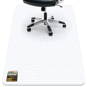 BesWin Office Chair Mat for Carpet, 32" x 48" Clear Heavy Duty Computer Chair Mat, Under Desk Protector Carpeted Floors Mat, Easy Chair Movement, Ship Flat