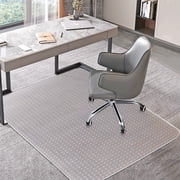 BesWin Office Chair Mat for Carpets, 30" x 48" Clear Computer Desk Chair Mat for Low Carpeted Floors, Thick and Sturdy Carpet Protector, Easy Glide and Flat Wit