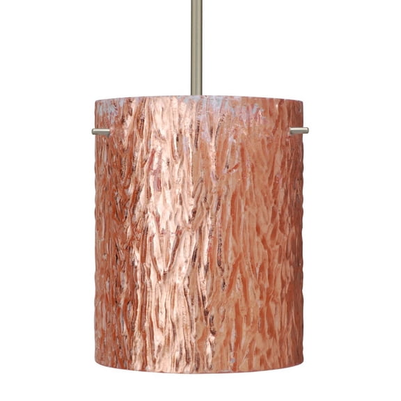 Besa - 1TT-4006CS-LED-SN - One Light Pendant - Tamburo - Satin Nickel