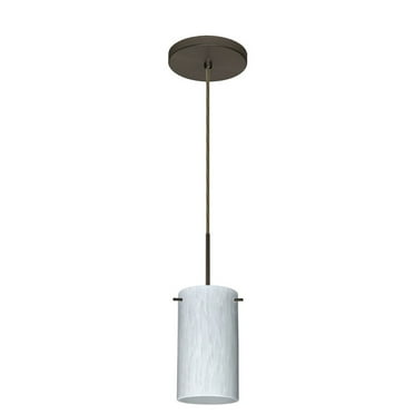 Besa Lighting 1BT-4404VM-BR Stilo 7 1-Light Pendant Bronze