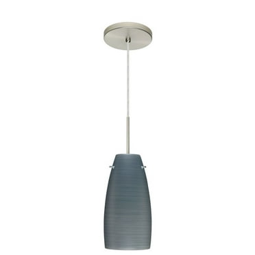 Besa Lighting 1JT-1512TN-SN Tao 10 1-Light Pendant Satin Nickel