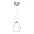 thumbnail image 1 of Besa Lighting 1KX-169707-SN Lucia 1-Light Pendant Satin Nickel, 1 of 3