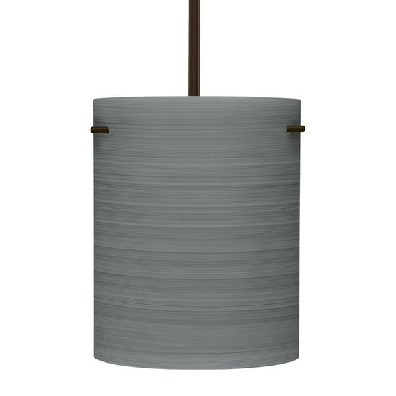 Tamburo 8 - 1 - Light Bronze Dark Brown Contemporary - LED Brass And Steel Pendant Light