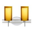 thumbnail image 1 of 2SW-C44007-LED-CR-Besa Lighting-Pahu 4-Two Light Bath Vanity-14.63 Inches Wide by 9.88 Inches High-Chrome Finish-Clear/Opal Glass Color-LED Lamping, 1 of 1
