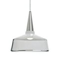 thumbnail image 1 of 1JT-BARON10WH-LED-SN-Besa Lighting-Baron 10 - 9W 1 LED Cord Pendant In Modern Style-11.25 Inches Tall and 10 Inches Wide-Satin Nickel, 1 of 1
