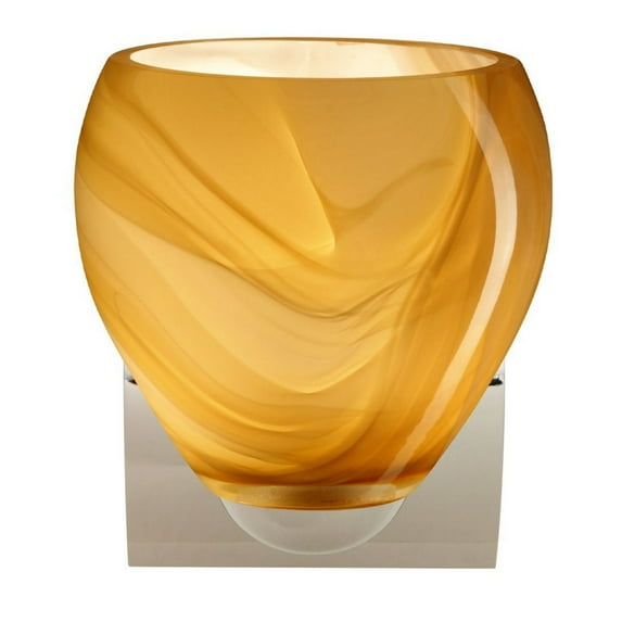 1WZ-4122HN-CR Besa Lighting Bolla - One Light Mini Wall Sconce-Honey Glass Color-Incandescent Lamping Type
