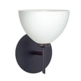thumbnail image 1 of 1SW-467907-BR Besa Lighting Brella - 1 Light Mini Wall Sconce In Contemporary Style-8 Inches Tall and 6 Inches Wide-Bronze Finish-White Glass Color, 1 of 1