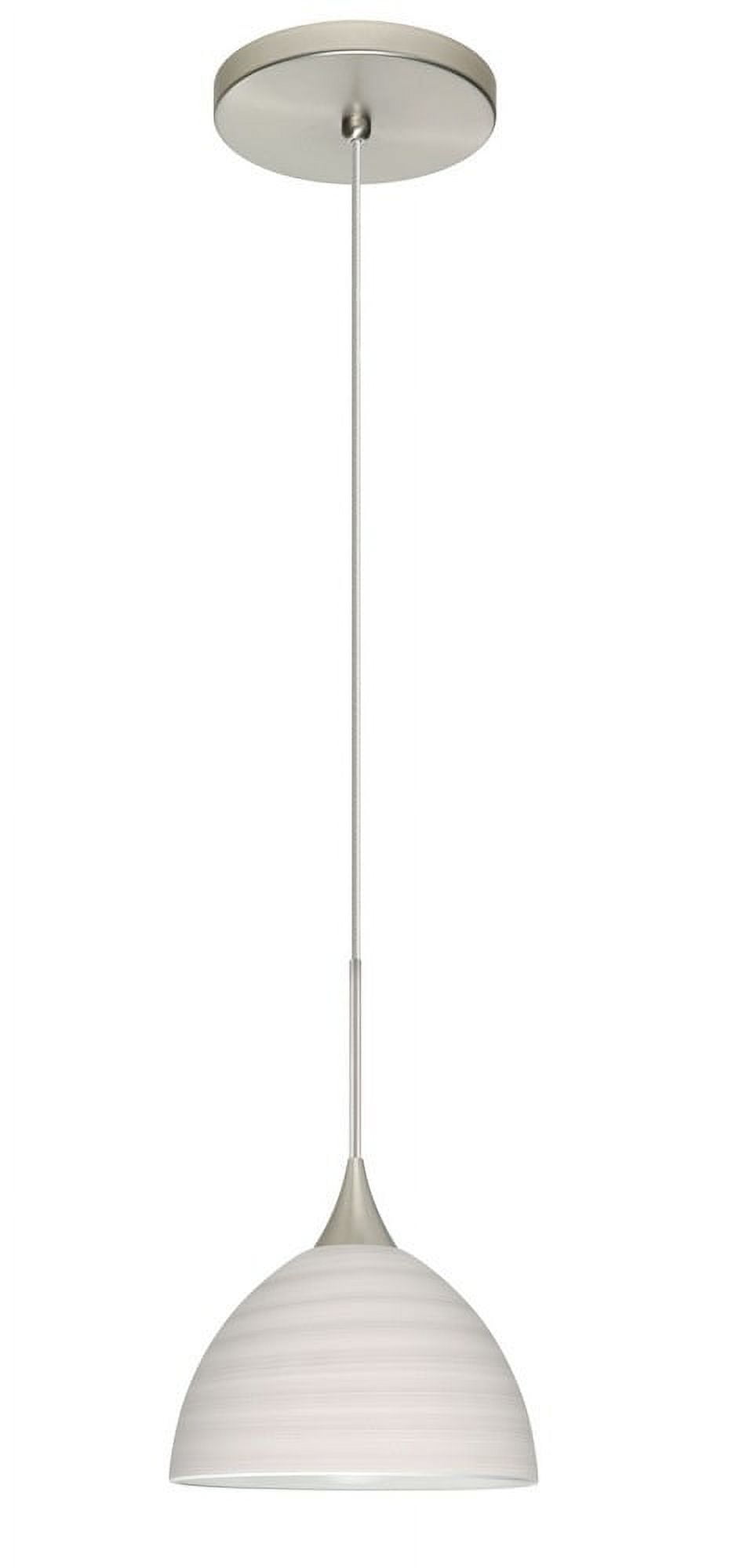 Brella Bronze Mini Pendant Light with Cherry Glass Shade