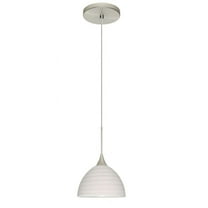 Besa Lighting - Brella-One Light Cord Pendant with Flat Canopy-6 Inches Wide by