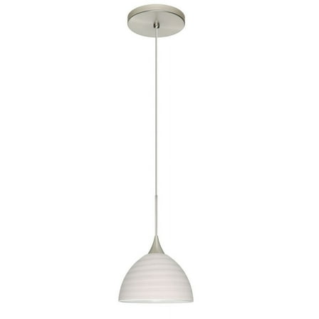 Besa Lighting - Brella-One Light Cord Pendant with Flat Canopy-6 Inches Wide by