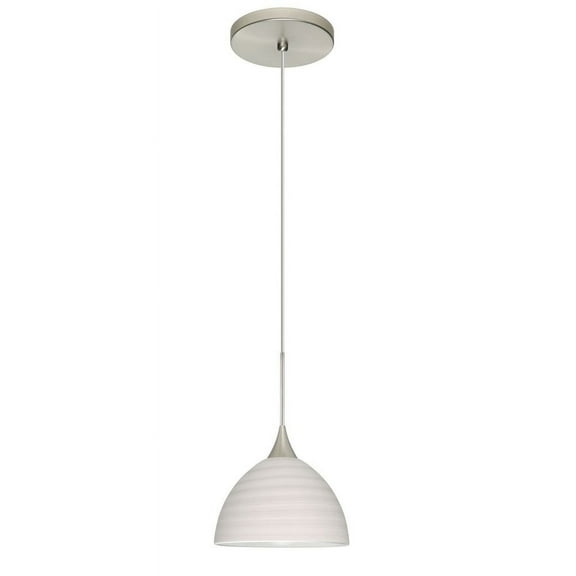 Besa Lighting - Brella-One Light Cord Pendant with Flat Canopy-6 Inches Wide by