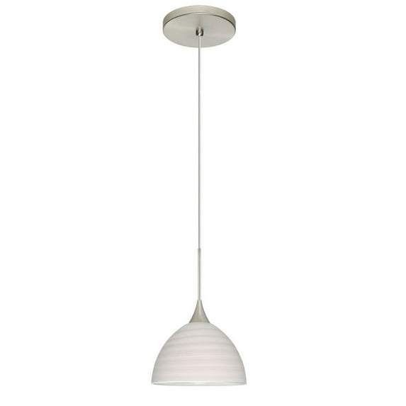 Besa Lighting - Brella-One Light Cord Pendant with Flat Canopy-6 Inches Wide by
