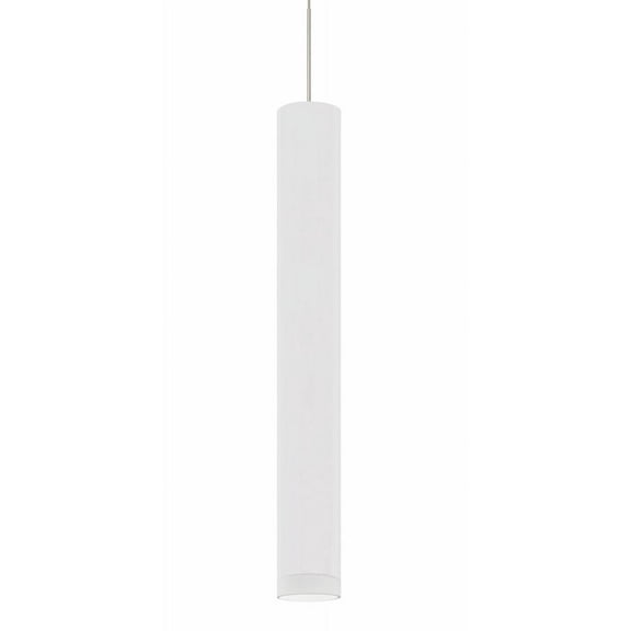 1XT-CAFE18WF-LED-SN-Besa Lighting-Cafe 18 - 9W 1 LED 12V Fixed-Connect Pendant In Contemporary Style-18 Inches Tall and 2.35 Inches Wide-Satin Nickel