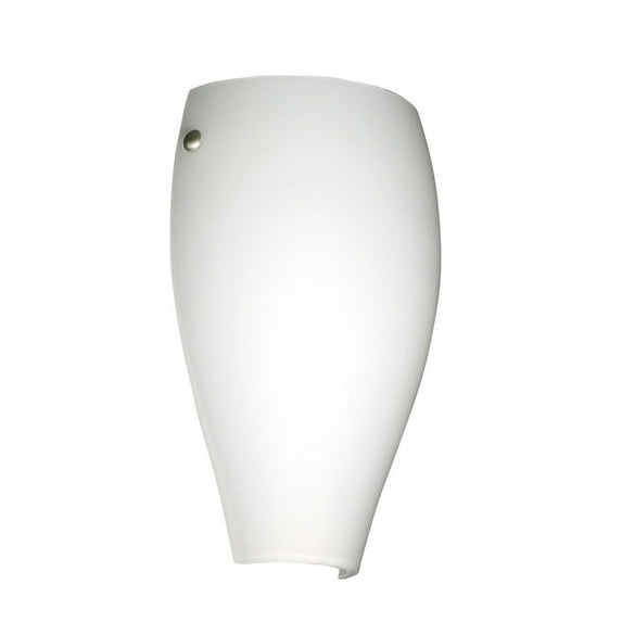 704307-LED-PN Besa Lighting Chelsea - 1 Light Wall Sconce In Contemporary Style-11 Inches Tall and 7.38 Inches Wide-Polished Nickel Finish-Opal Matte
