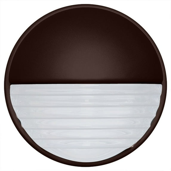 301998-FR-Besa Lighting-Costaluz 3019 Series - One Light Half Sphere Outdoor Wall Sconce-Bronze Finish-Frosted Glass Color
