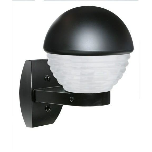 306157-WALL-FR Besa Lighting Costaluz 3061 Series-One Light Outdoor Wall Sconce-8.5 Inches Wide by 12 Inches High-Black Finish-Frosted Glass Color