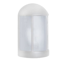 315253-FR Besa Lighting Costaluz 3152 Series-One Light Outdoor Wall Sconce-5.5 Inches Wide by 9 Inches High-White Finish-Frosted Glass Color