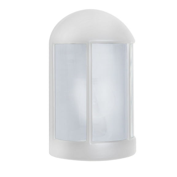 315253-FR Besa Lighting Costaluz 3152 Series-One Light Outdoor Wall Sconce-5.5 Inches Wide by 9 Inches High-White Finish-Frosted Glass Color