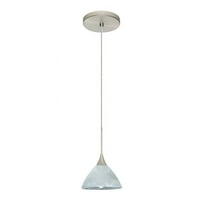 Besa Lighting - Domi-One Light Cord Pendant with Flat Canopy-5 Inches Wide by 10