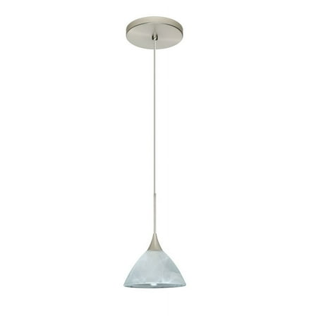 Besa Lighting - Domi-One Light Cord Pendant with Flat Canopy-5 Inches Wide by 10