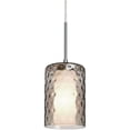 thumbnail image 1 of Besa Lighting - Esa - 1 Light Cord Pendant-Satin Nickel Finish-Smoke Glass, 1 of 1
