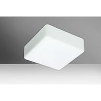 888307C-Besa Lighting-Geo 11-Two Light Flush Mount-11 Inches Wide by 4.25 Inches High-Opal Matte/Clear Glass Color-Incandescent Lamping Type