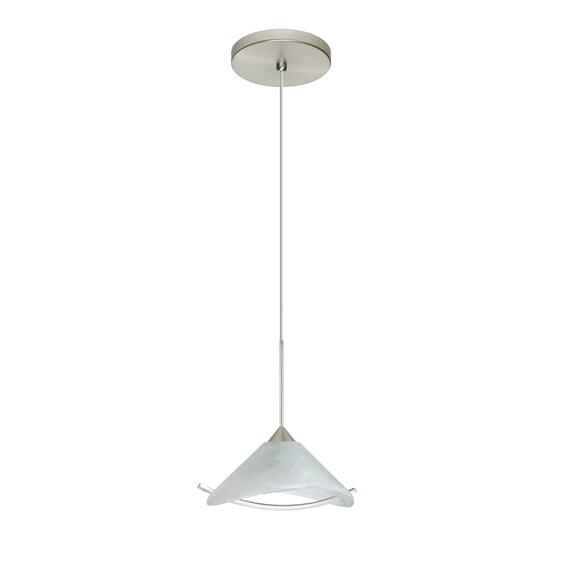 Besa Lighting - Hoppi-One Light Cord Pendant with Flat Canopy-5.5 Inches Wide by