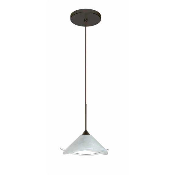 Besa Lighting - Hoppi-One Light Cord Pendant with Flat Canopy-5.5 Inches Wide by