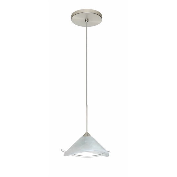 Besa Lighting - Hoppi-One Light Cord Pendant with Flat Canopy-5.5 Inches Wide by