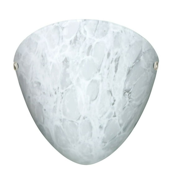 701719-PN Besa Lighting Kailee - 1 Light Wall Sconce In Contemporary Style-9.63 Inches Tall and 9.63 Inches Wide-Polished Nickel Finish-Carrera Glass