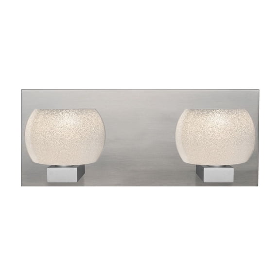Keno 2 - Light Satin Nickel/Silver Contemporary - LED Steel Wall Sconce